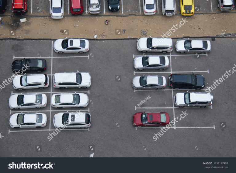 stock-photo-cars-parked-in-a-parking-lot-an-ariel-shot-1252147420 1